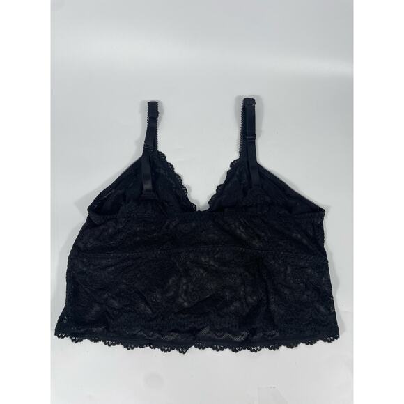 NWT Unlined Sheer Lace Crop Bralette Dark Romantic Whimsigoth Stretch Plus 2X - Picture 5 of 13